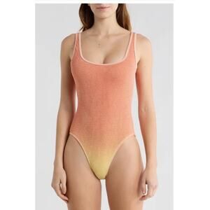 NWT Good American Ombré One Piece Swimsuit Women's 2XL/3XL Peach